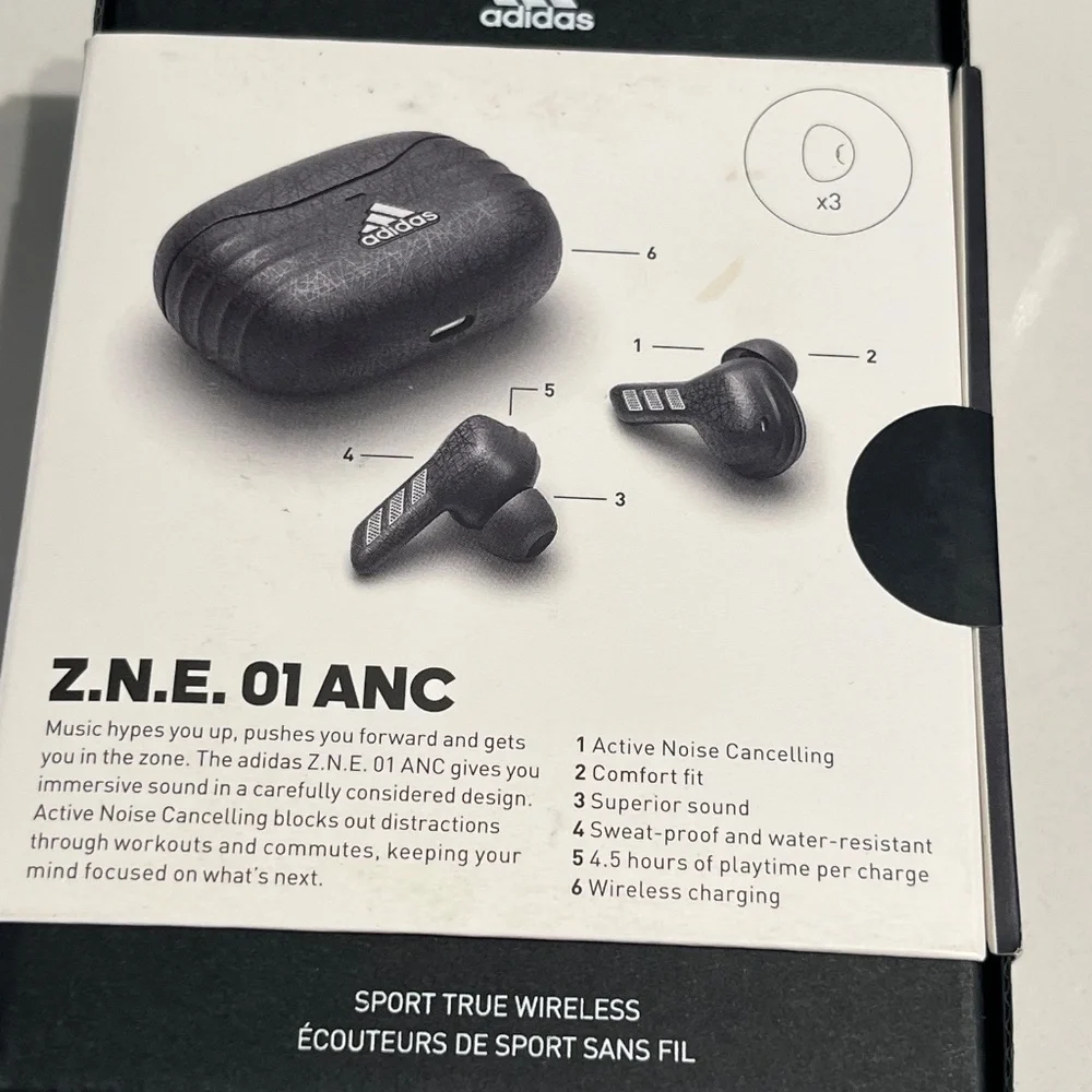Adidas Sport True Wireless Headphones - Picture 2 of 3